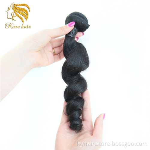 Lsy Customized Private Label Ocean Loose Wave Cheap Brazilian Hair Weave Bundles With Closure